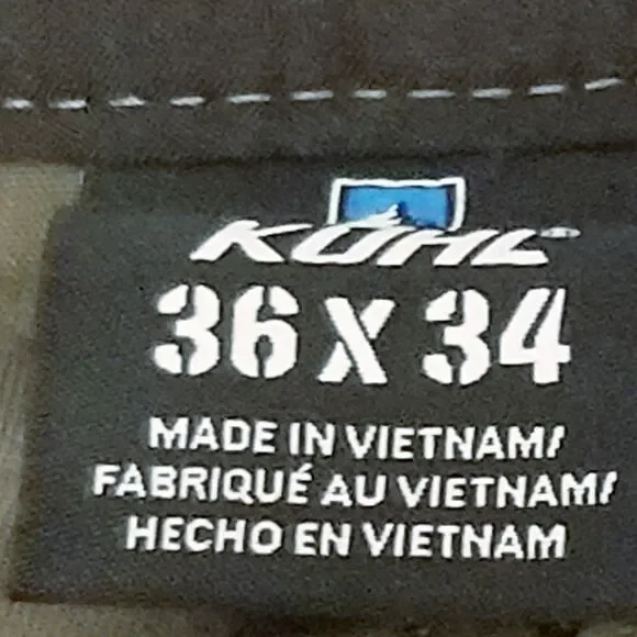 Kuhl Radikl Pants Men Size 36x34 Brown Hiking Carpenter Cargo Stretch (36x33.5) - Picture 8 of 9